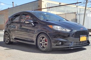 Ford Fiesta ST Mud Flap Kit - Rally Armor - UR Series - Black/Red Logo - `13-`19 Ford Fiesta ST Mud Flap Kit - Rally Armor - UR Series - Black/Red Logo - `13-`19